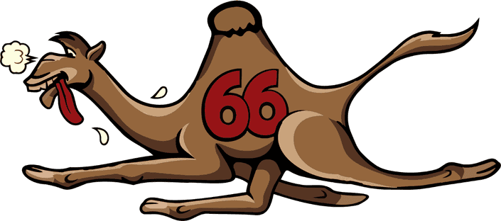 Snortin' Norton, the Campbell 66 Express camel mascot